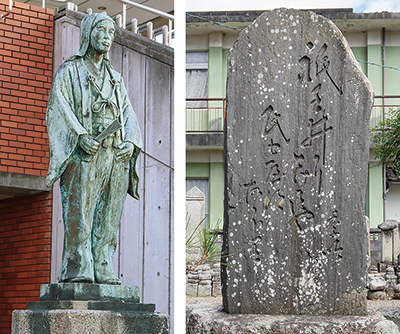 150kuhidozo 季吟銅像と季吟句碑